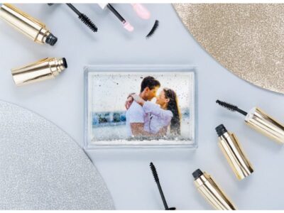 Cornice shake frame glitter argento 10x15 - personalizzata con la tua foto