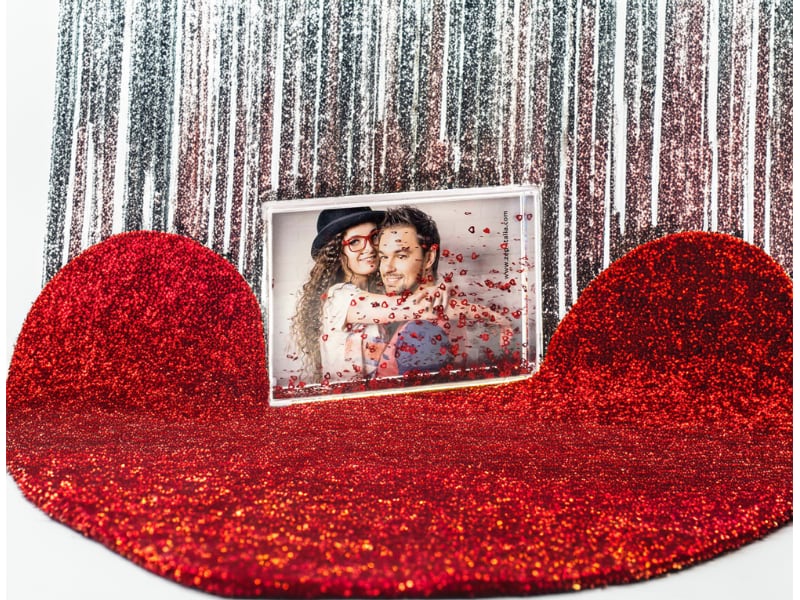 Cornice shake frame cuori 10x15 - personalizzata con la tua foto