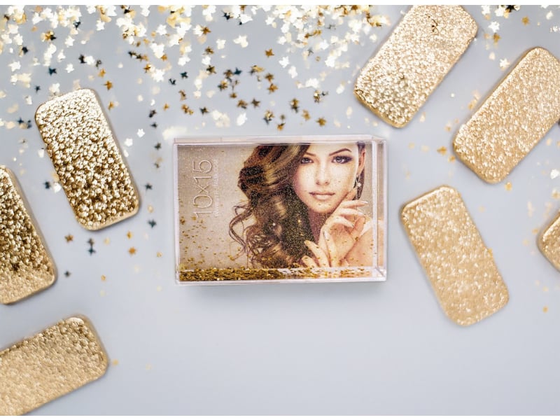 Cornice shake frame gold 10x15 - personalizzata con la tua foto