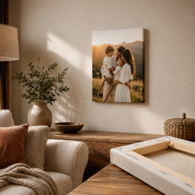 Stampa Foto su Tela 30x40 Personalizzata con Telaio in Legno - Spedizione gratuita