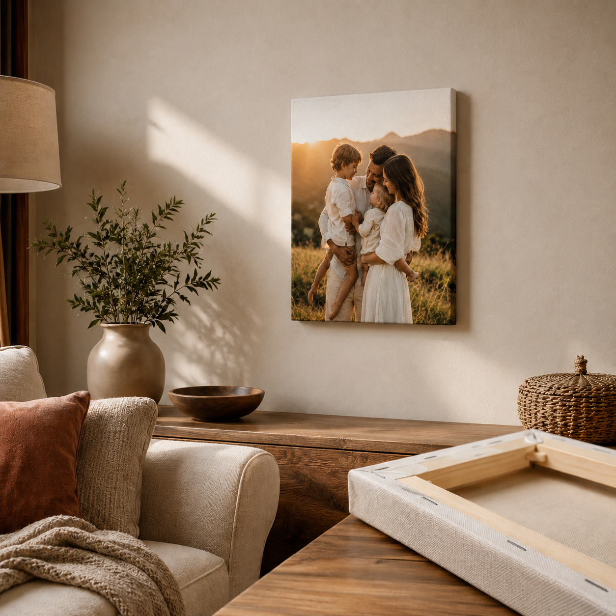 Stampa Foto su Tela 30x40 Personalizzata con Telaio in Legno - Spedizione gratuita