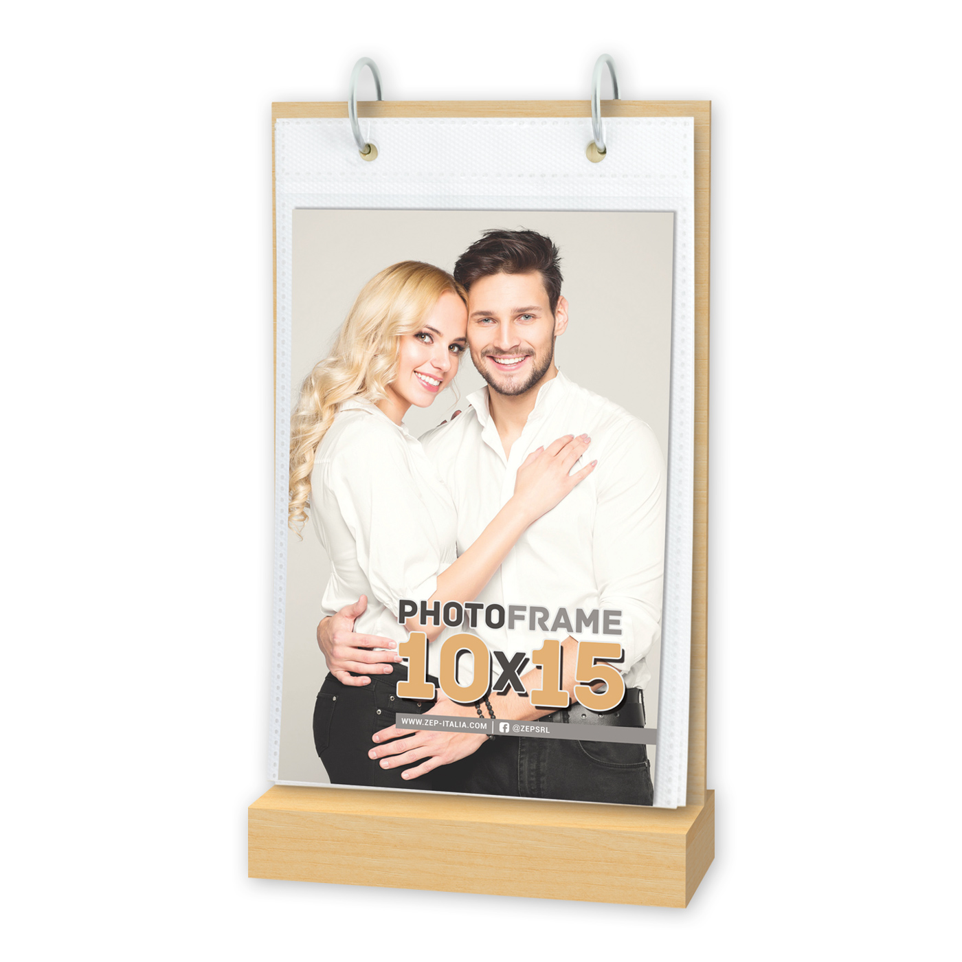 Cornice “Per Sempre” in Legno - Personalizzata con 12 Foto 10x15cm - immagine 4