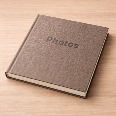 Album Portfolio Fotografico con 30 Stampe 20x25 Incluse – Album per Foto da Incollare in Cotone
