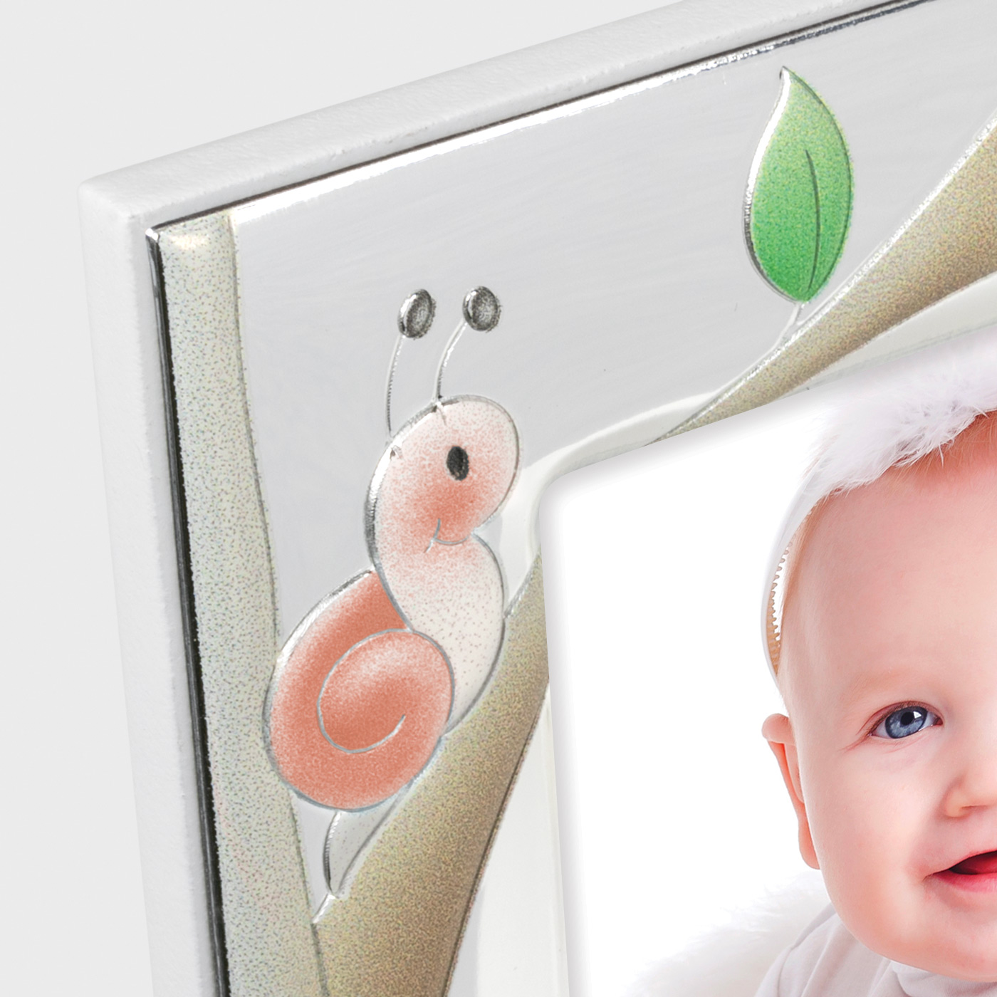 Cornice Adamo 10x15 in argento 999 con stampa Kodak – regalo nascita bimbo e bimba | Fadini - immagine 4