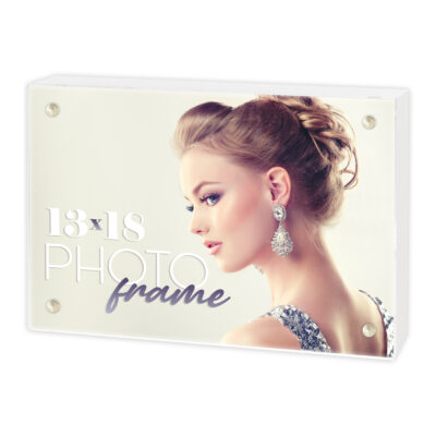 Cornice Clark White Magnetica in Acrilico e Legno – Foto Inclusa + Spedizione Gratis (3 Formati)