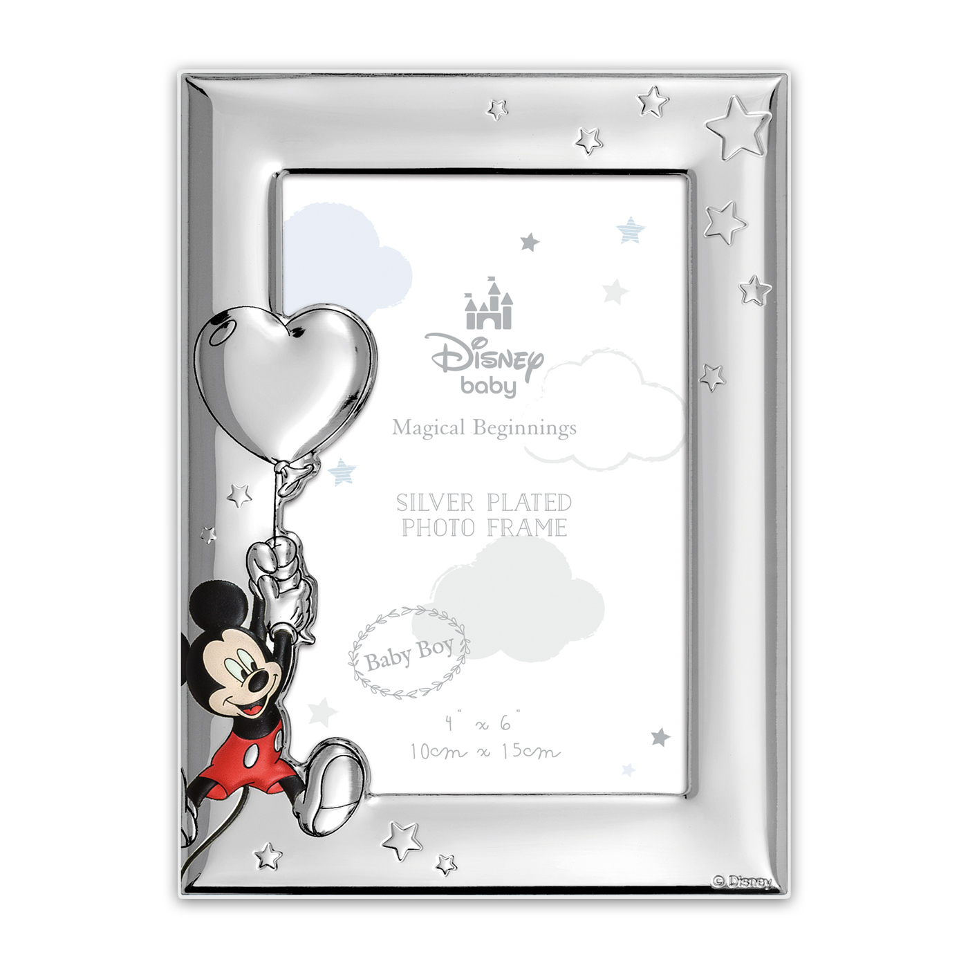 Cornice Topolino 10x15 in argento 999 con stampa Kodak – regalo nascita bimbo | Fadini - immagine 2