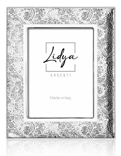 Cornice Merletti 13x18 in argento con tecnologia sputtering – cornice elegante lavorazione cesellata | Fadini