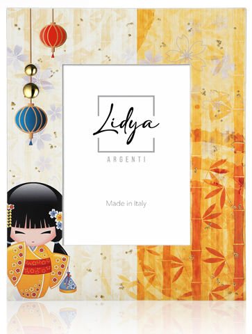 Cornice Kokeshi 13x18 in argento con tecnologia sputtering – cornice design giapponese elegante | Fadini - immagine 4