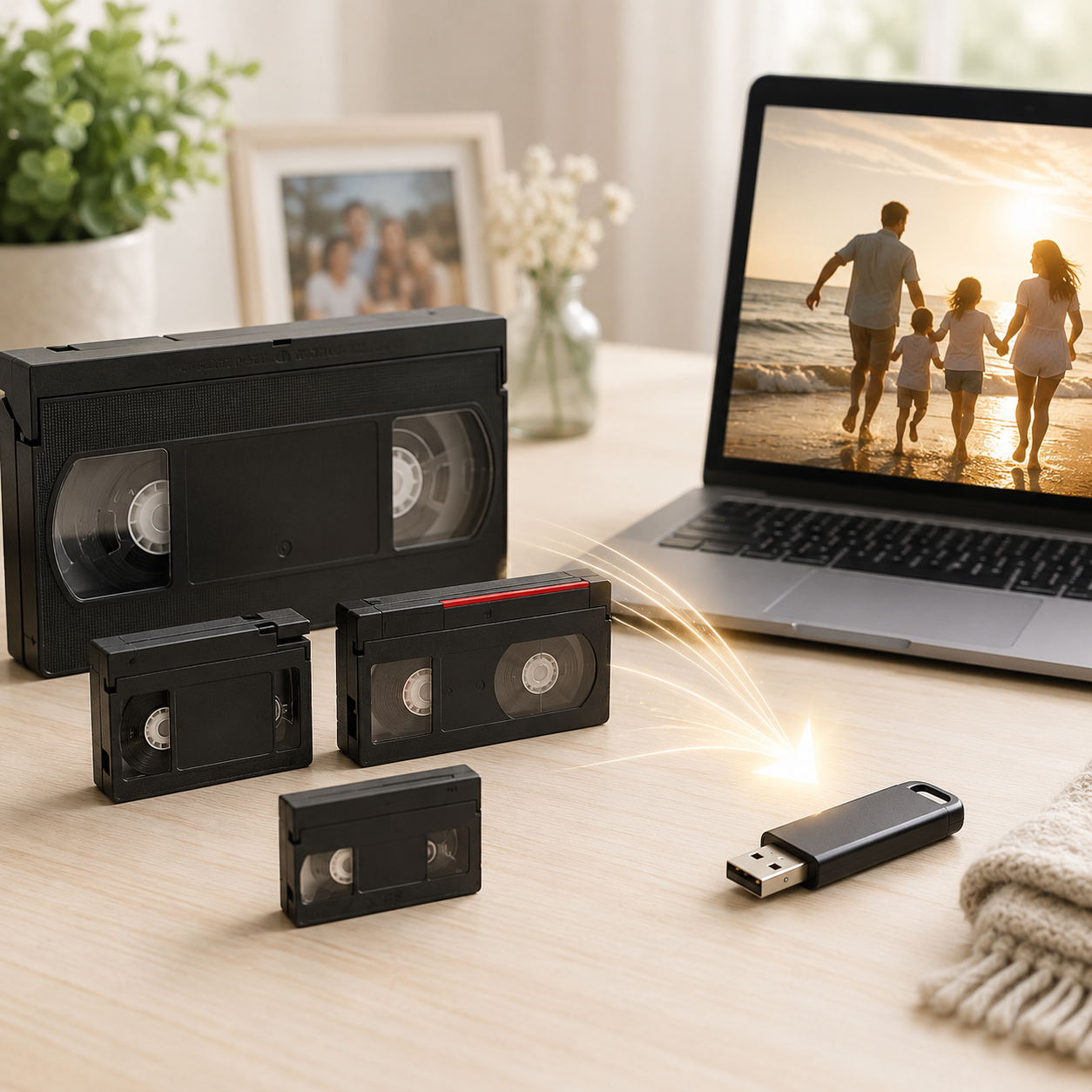 Riversaggio VHS, Video8 e MiniDV su Chiavetta USB | F&F Foto Fadini